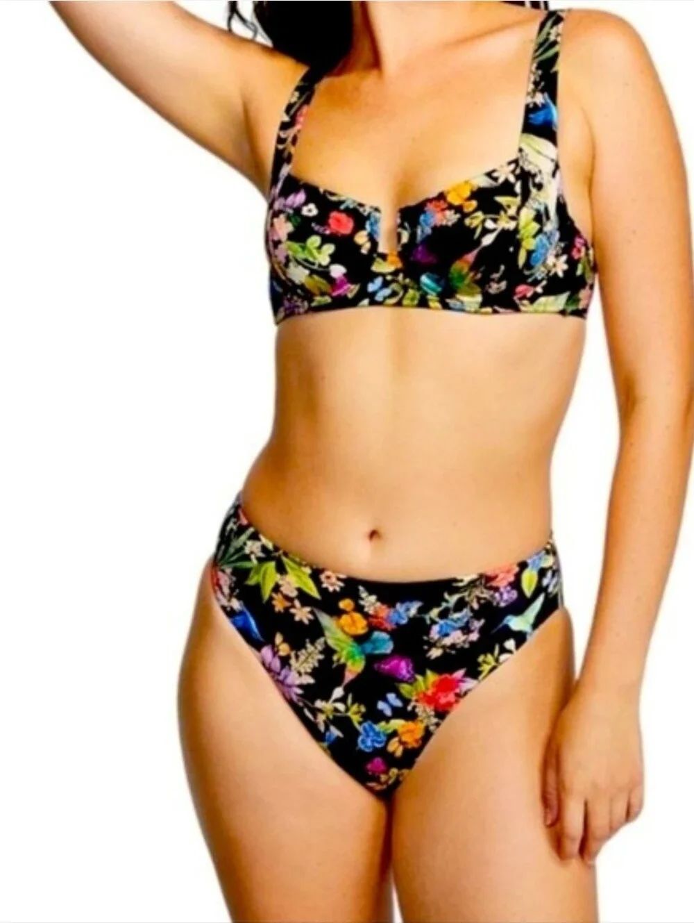 Victoria's Secret Pink Birds of Paradise High Rise Bikini Set